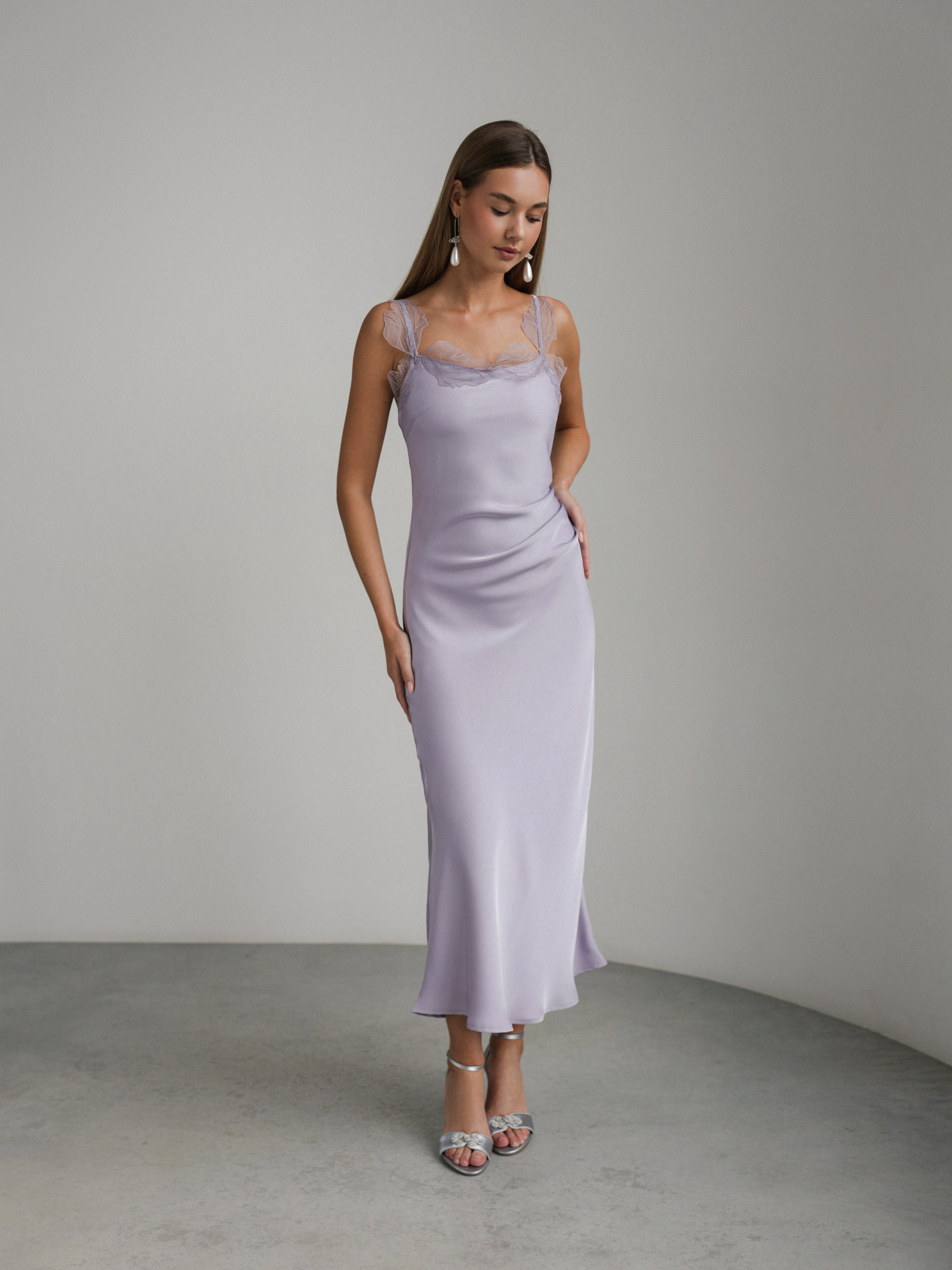 Lavender Veil Dress