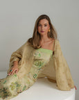 Falling Petals Embroidered Slip Dress