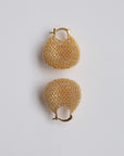 Golden Mesh Glow Earrings