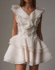 Jasmine Ruffled Mini Dress