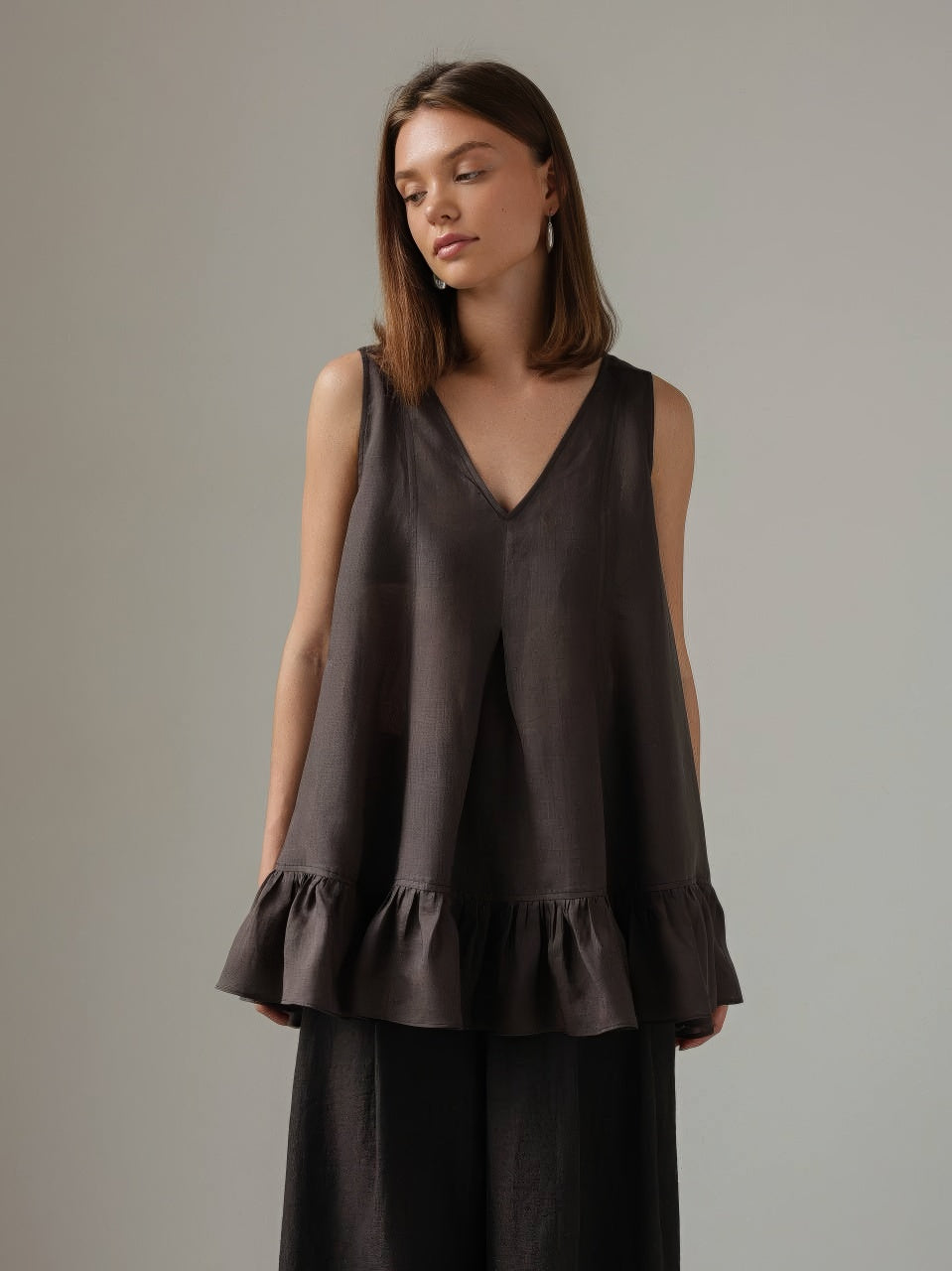 Ambra Ruffle Hem Top