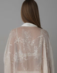 Sequin Satin Kimono