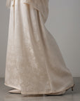 Jacquard Silk Palazzo Pants