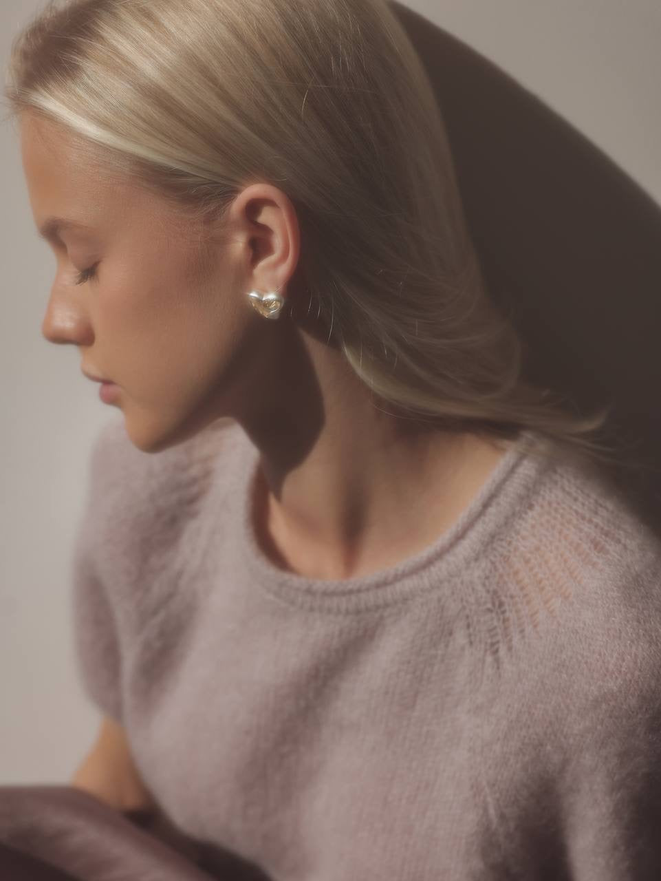 Lilac Short-Sleeve Sweater