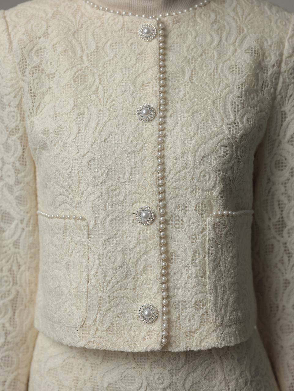 Cream Turtleneck Knit