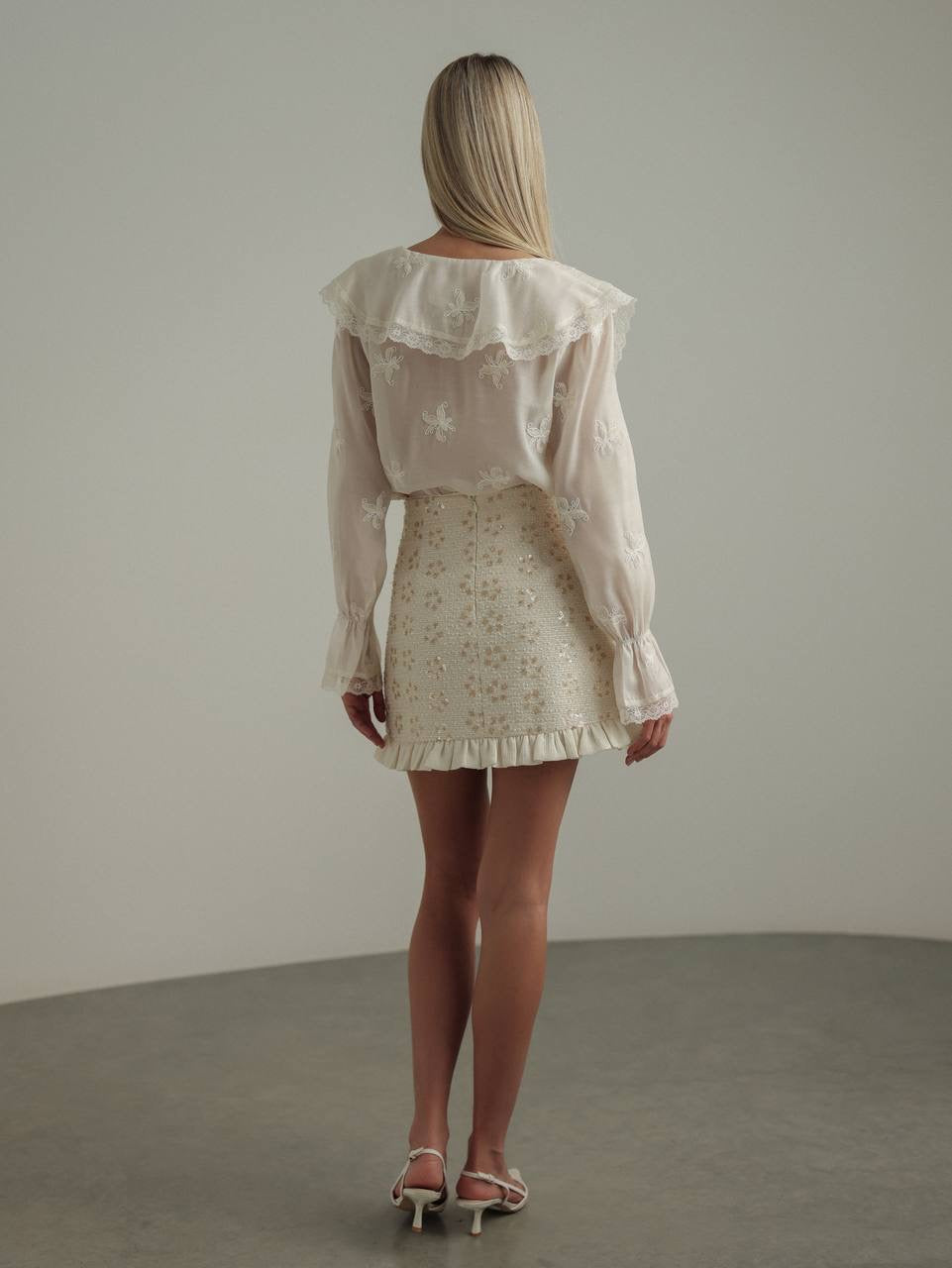 Embellished Mini Skirt