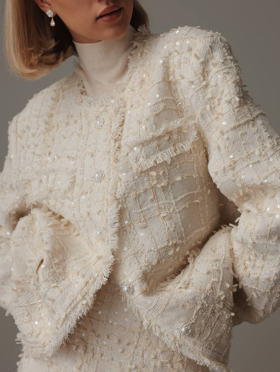 Turtleneck Cream Knit