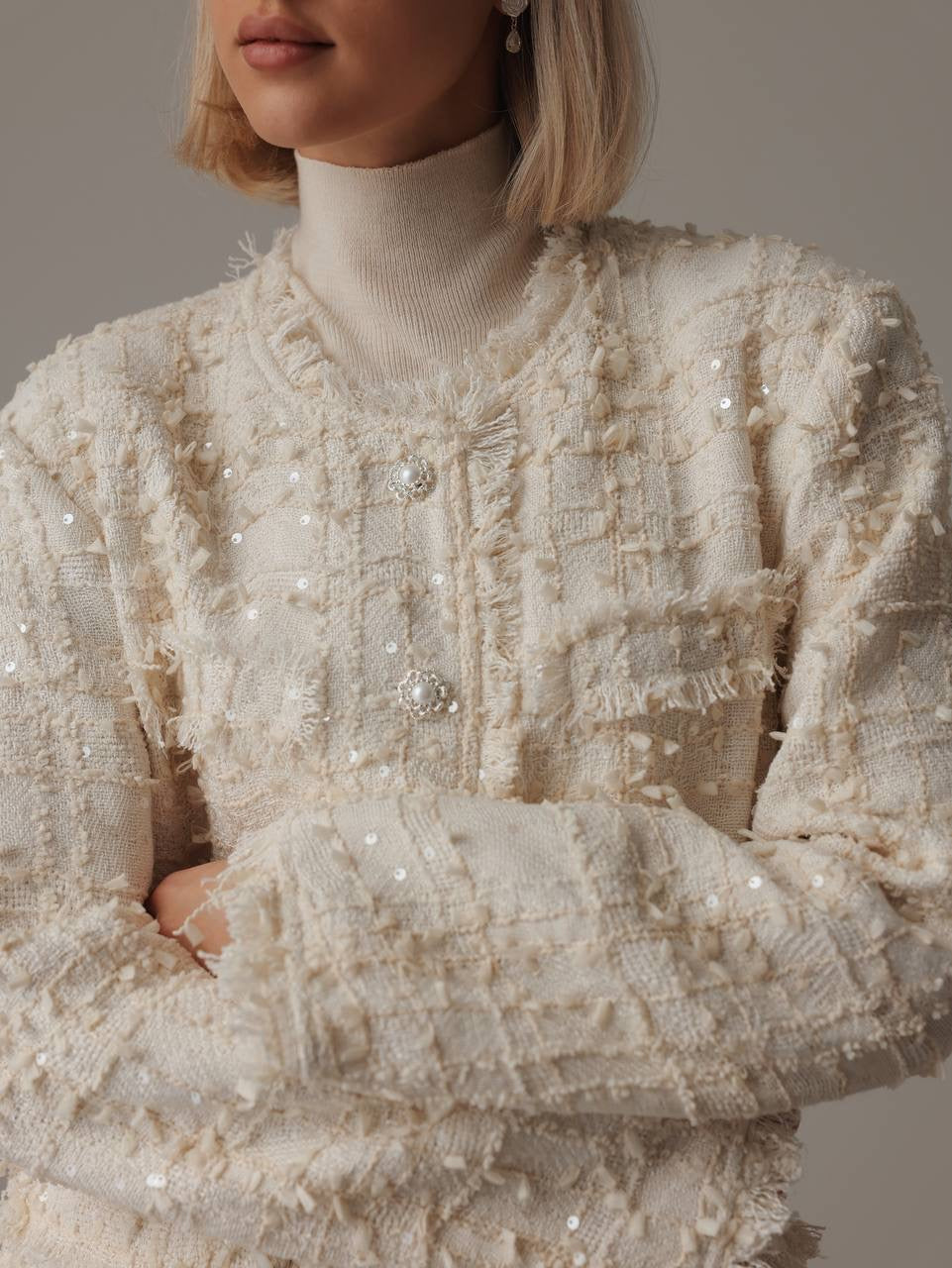 Turtleneck Cream Knit