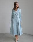 Powder Blue Midi Dress