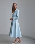 Powder Blue Midi Dress