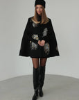 Midnight Celebration Embellished Cape