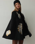 Midnight Celebration Embellished Cape