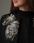 Midnight Celebration Embellished Cape
