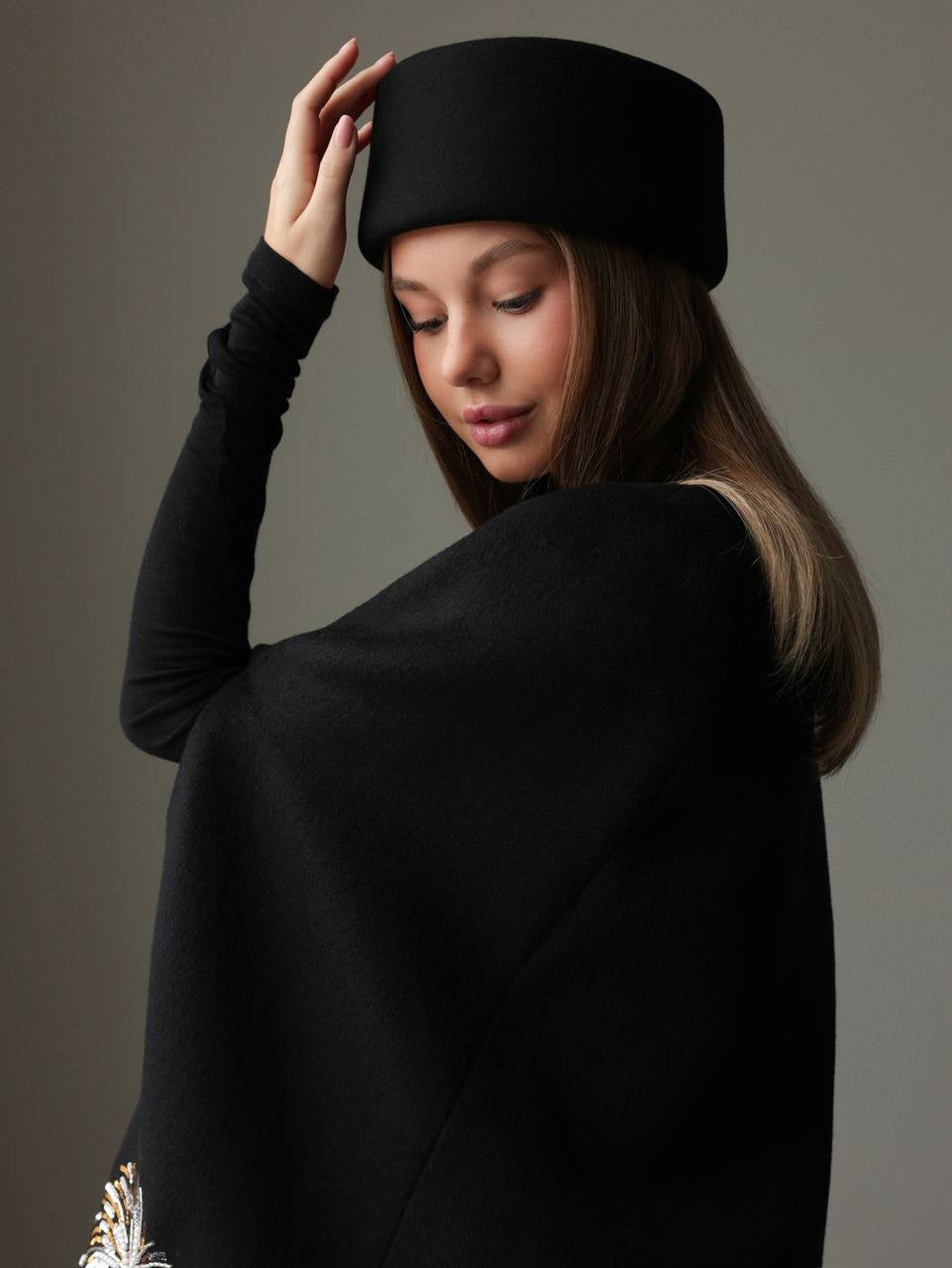 Midnight Celebration Embellished Cape