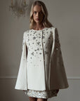Embellished White Cape