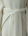 Oversized Knit Sweater with Belt