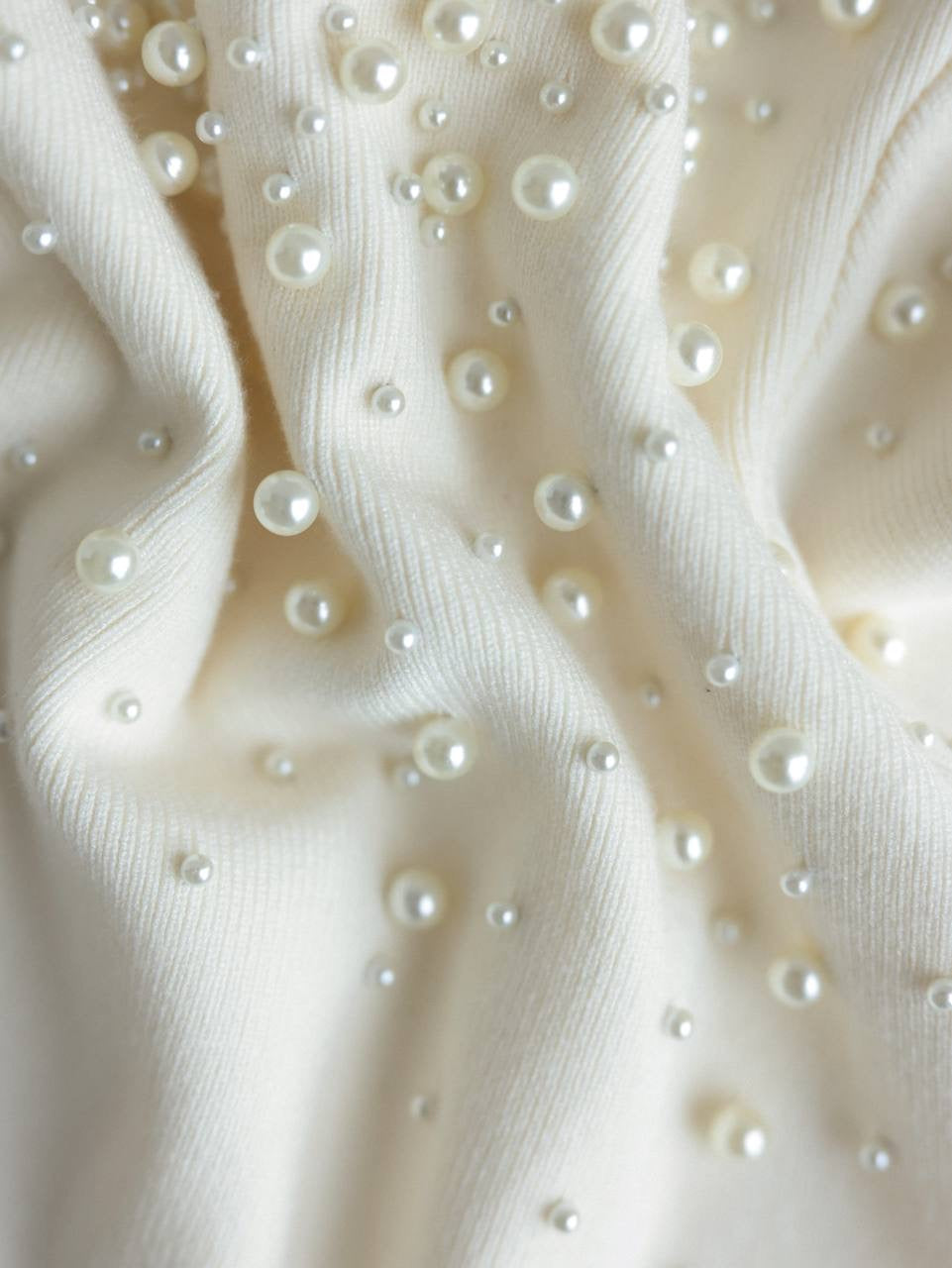 Pearl-Embellished Sweater