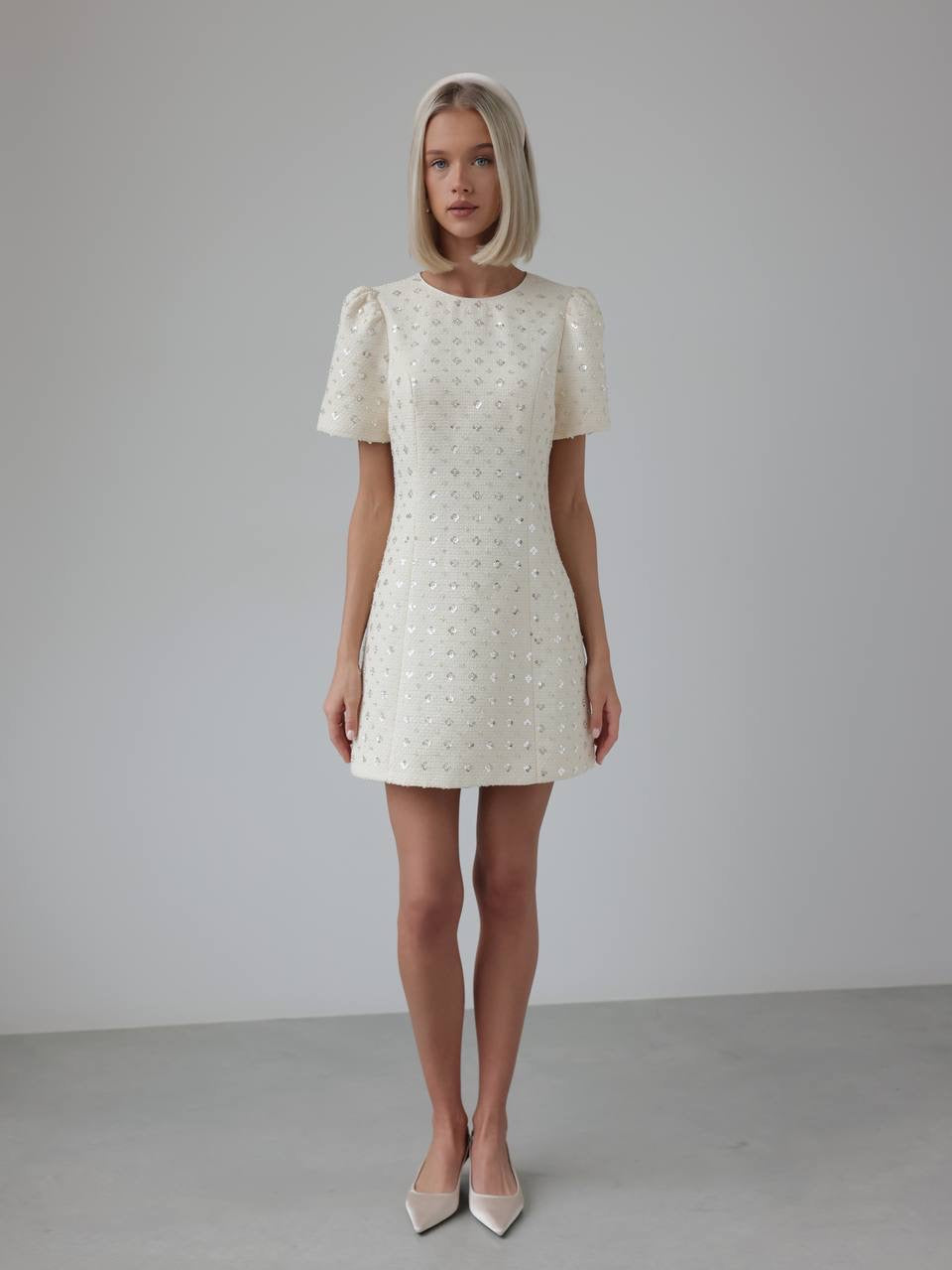 Sequin Embellished Mini Dress