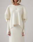 Oversized Ivory Wool Sweater
