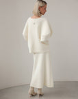 Oversized Ivory Wool Sweater
