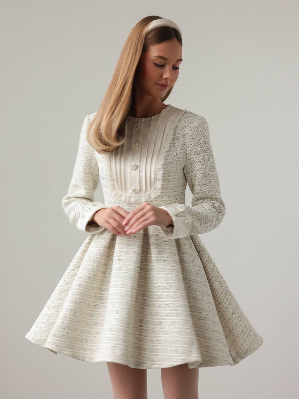 Timeless Elegance Tweed Dress