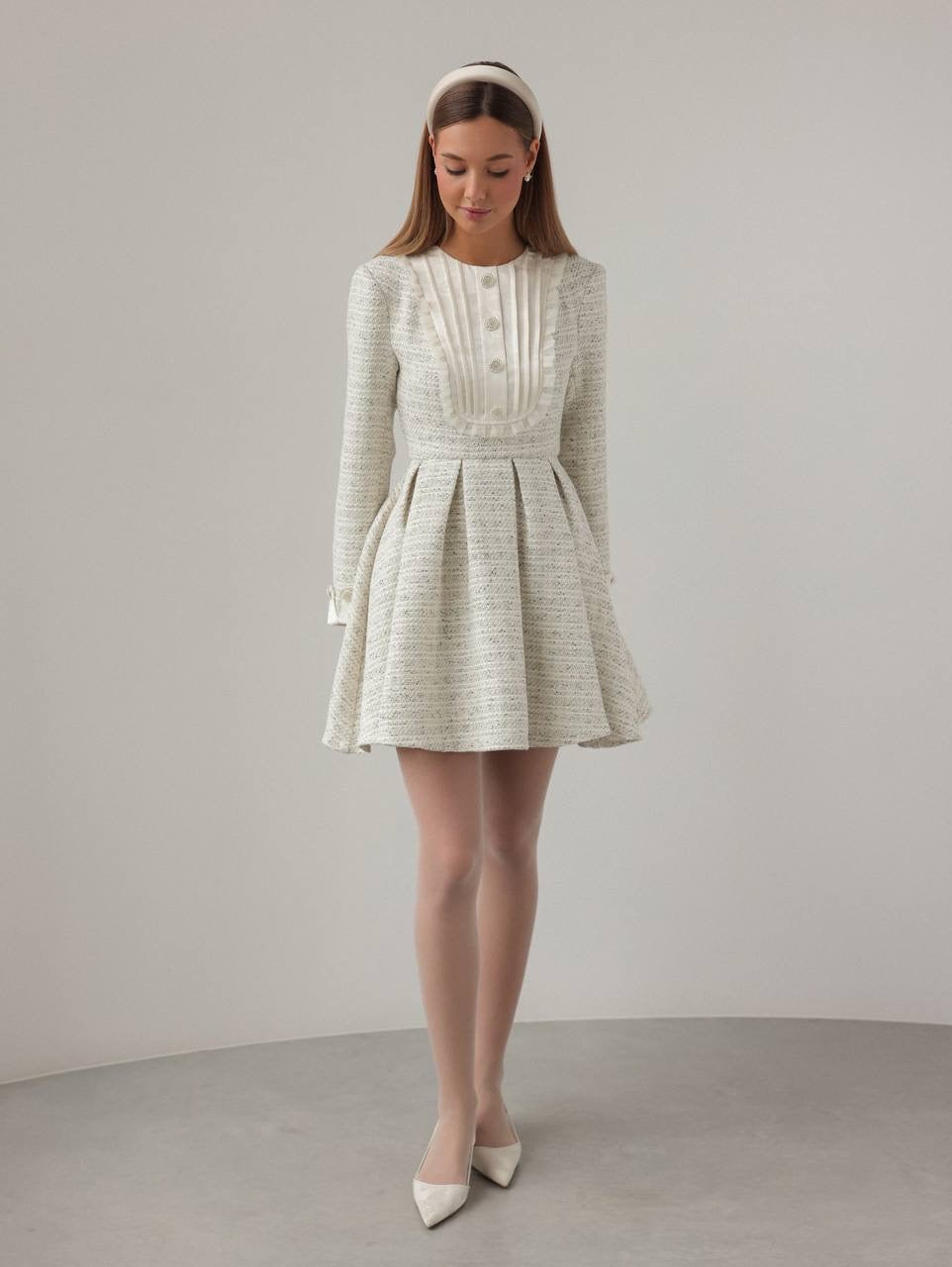 Timeless Elegance Tweed Dress