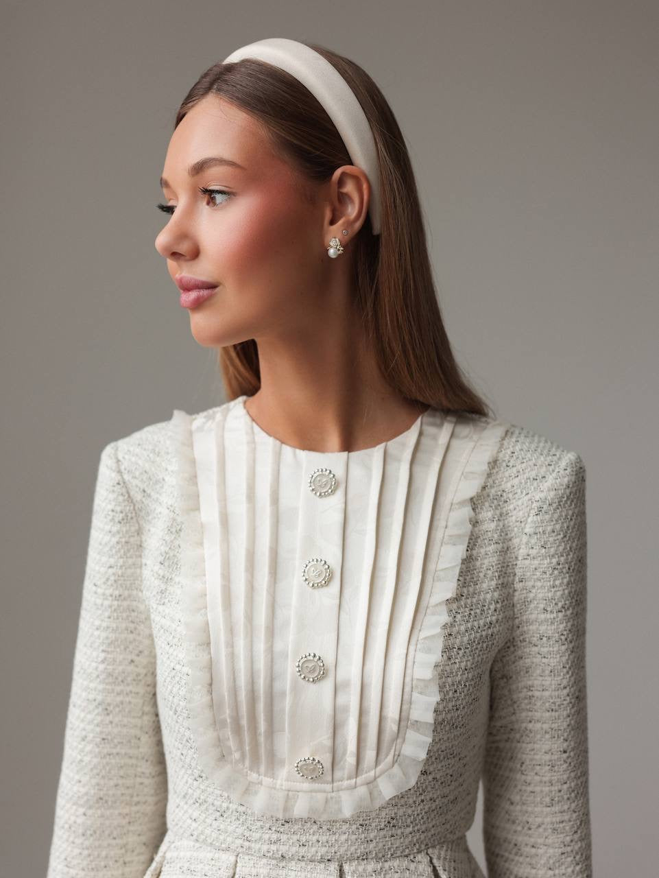 Timeless Elegance Tweed Dress