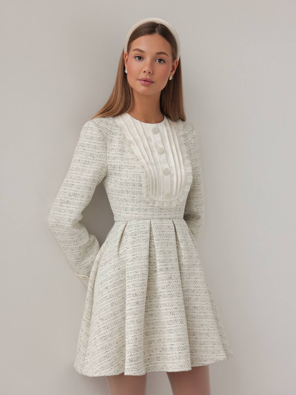 Timeless Elegance Tweed Dress