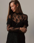 Sophisticated Black Lace Dress