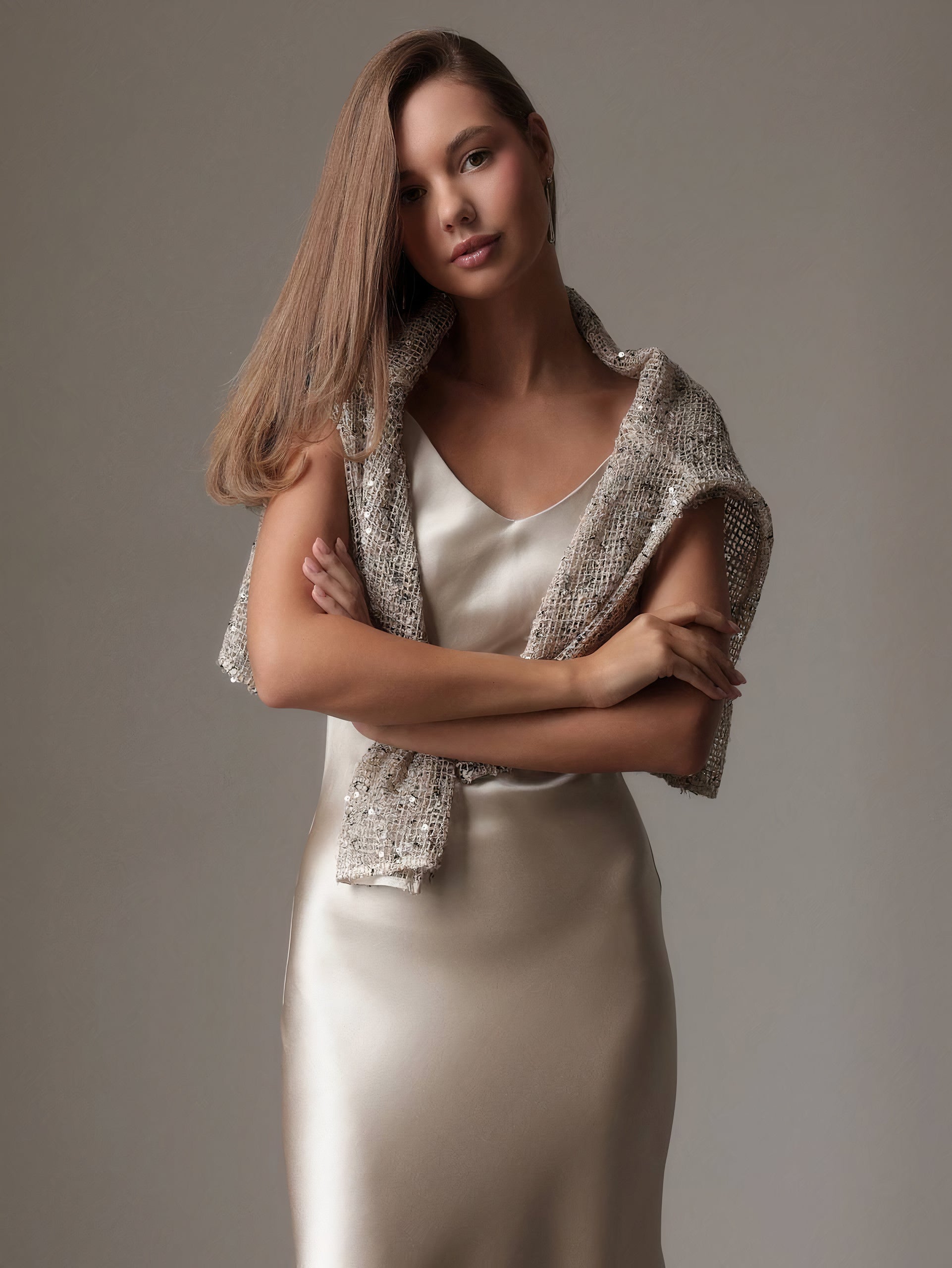 Shimmering Elegance Sequin Blouse