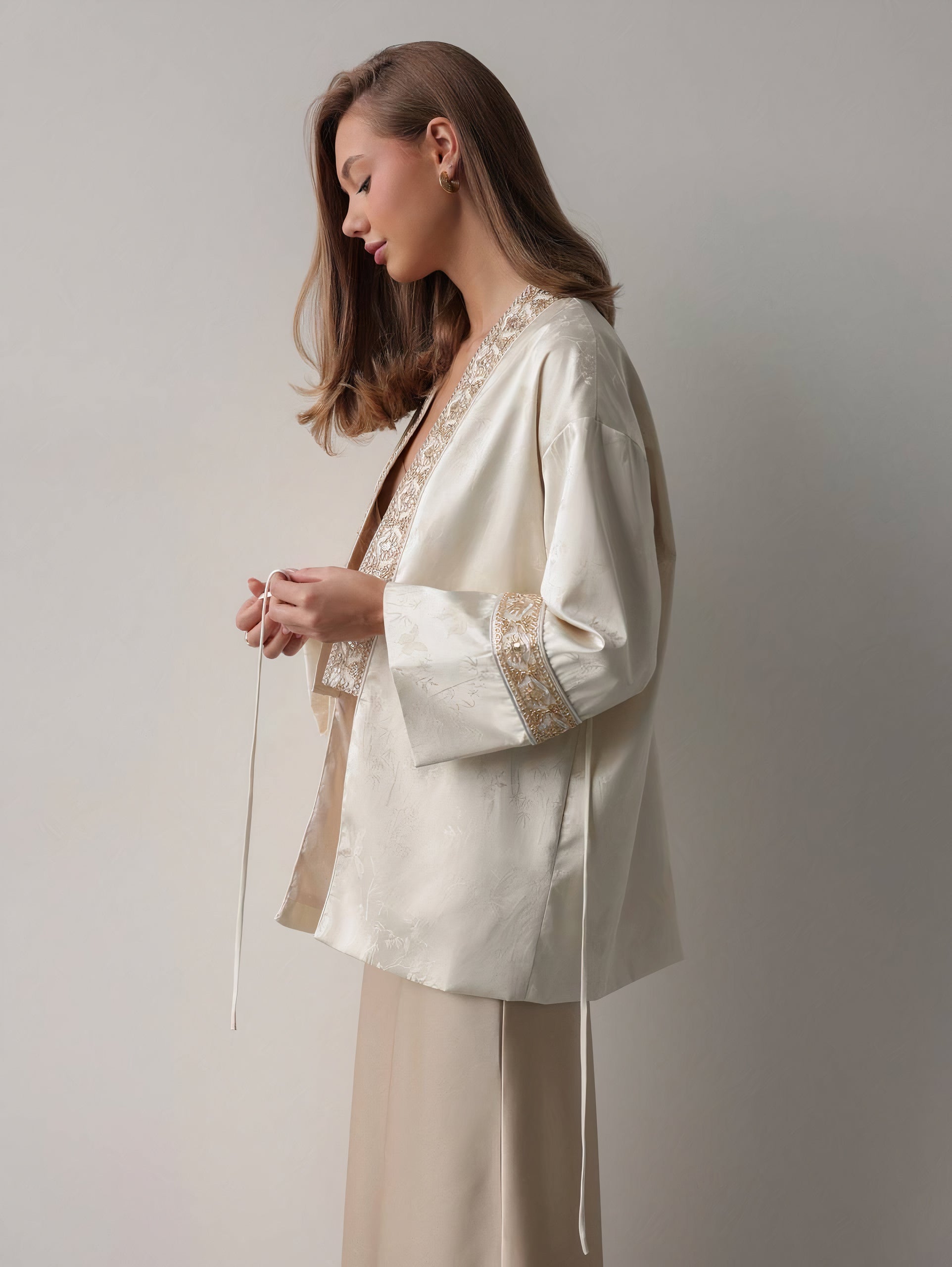 Ivory Elegance Kimono