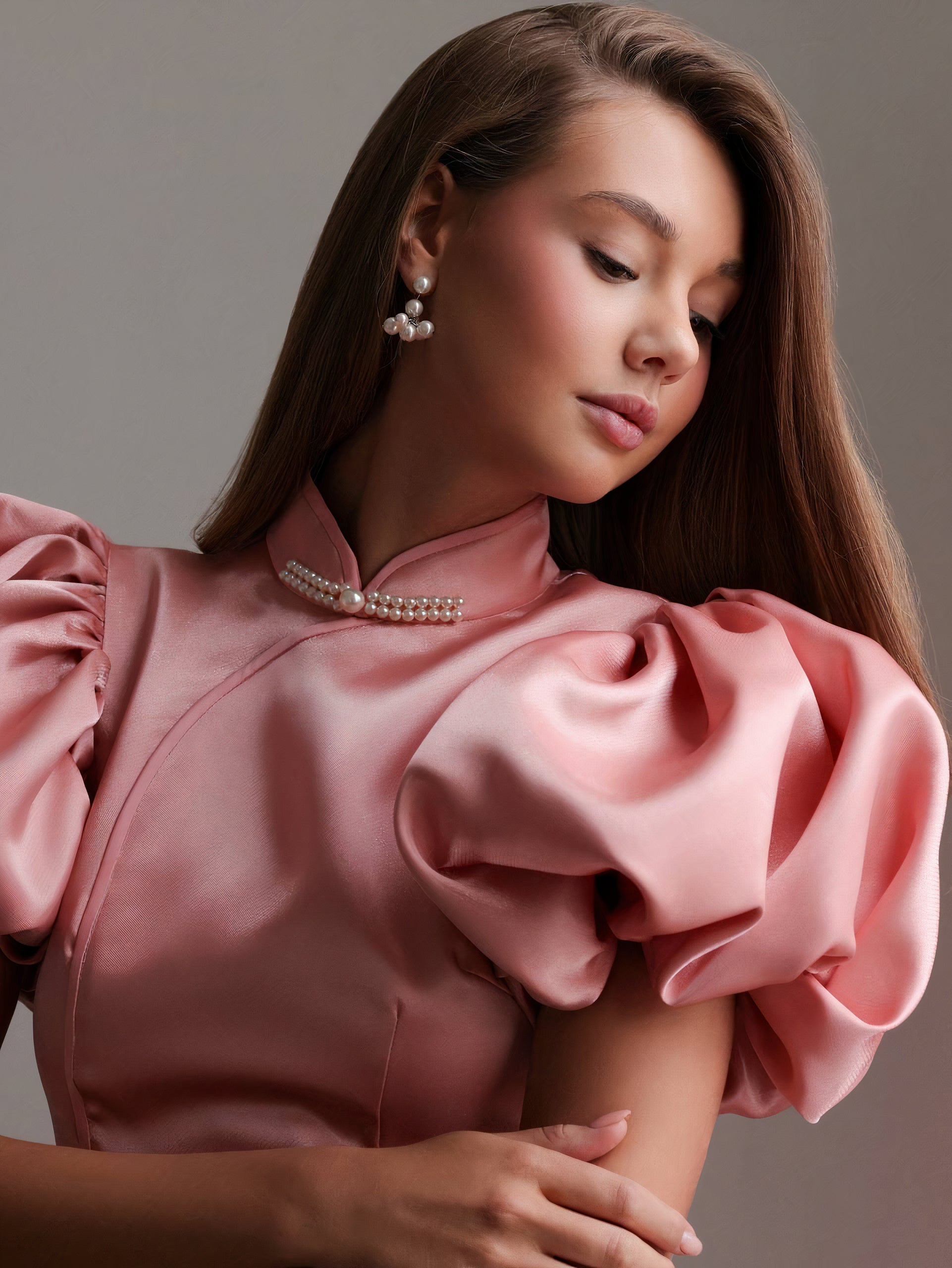 Blush Royale Satin Dress