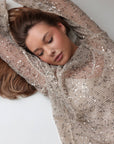 Shimmering Elegance Sequin Blouse