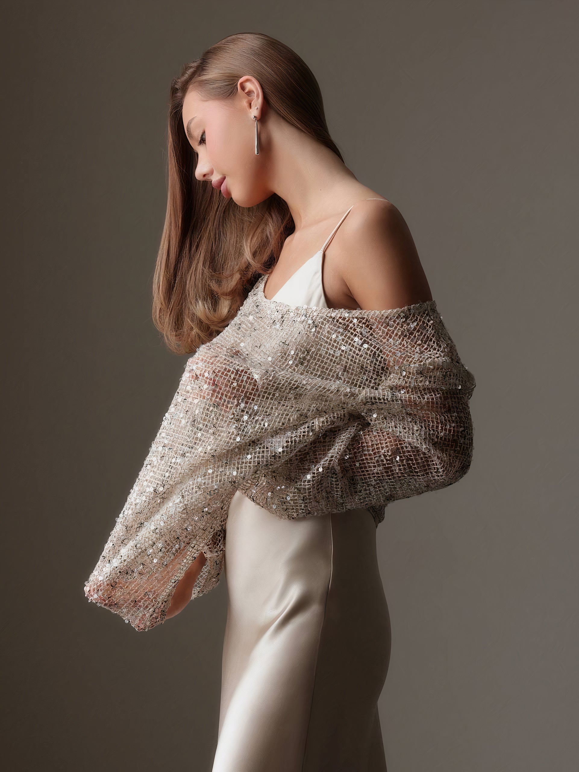 Shimmering Elegance Sequin Blouse