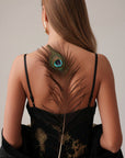 Midnight Gold Silk Dress