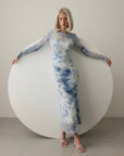Blue Mist Mesh Dress