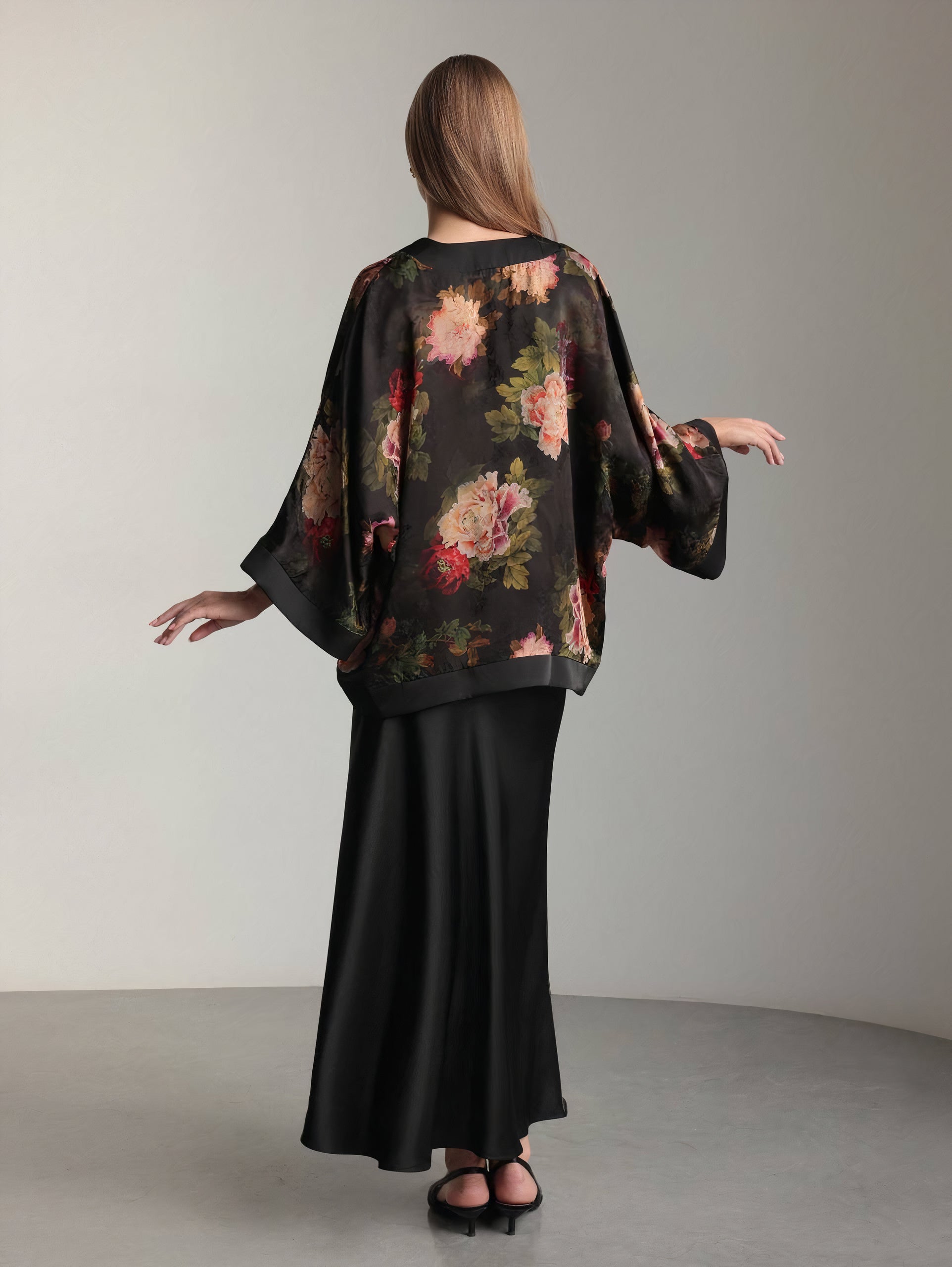 Midnight Bloom Kimono