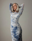 Blue Mist Mesh Dress