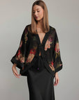 Midnight Bloom Kimono