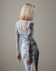 Blue Mist Mesh Dress
