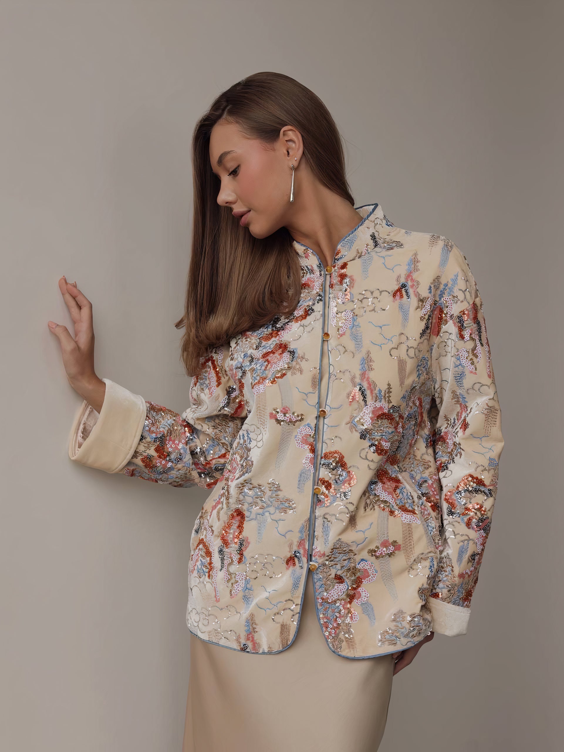 Hikari Embroidered Kimono Jacket