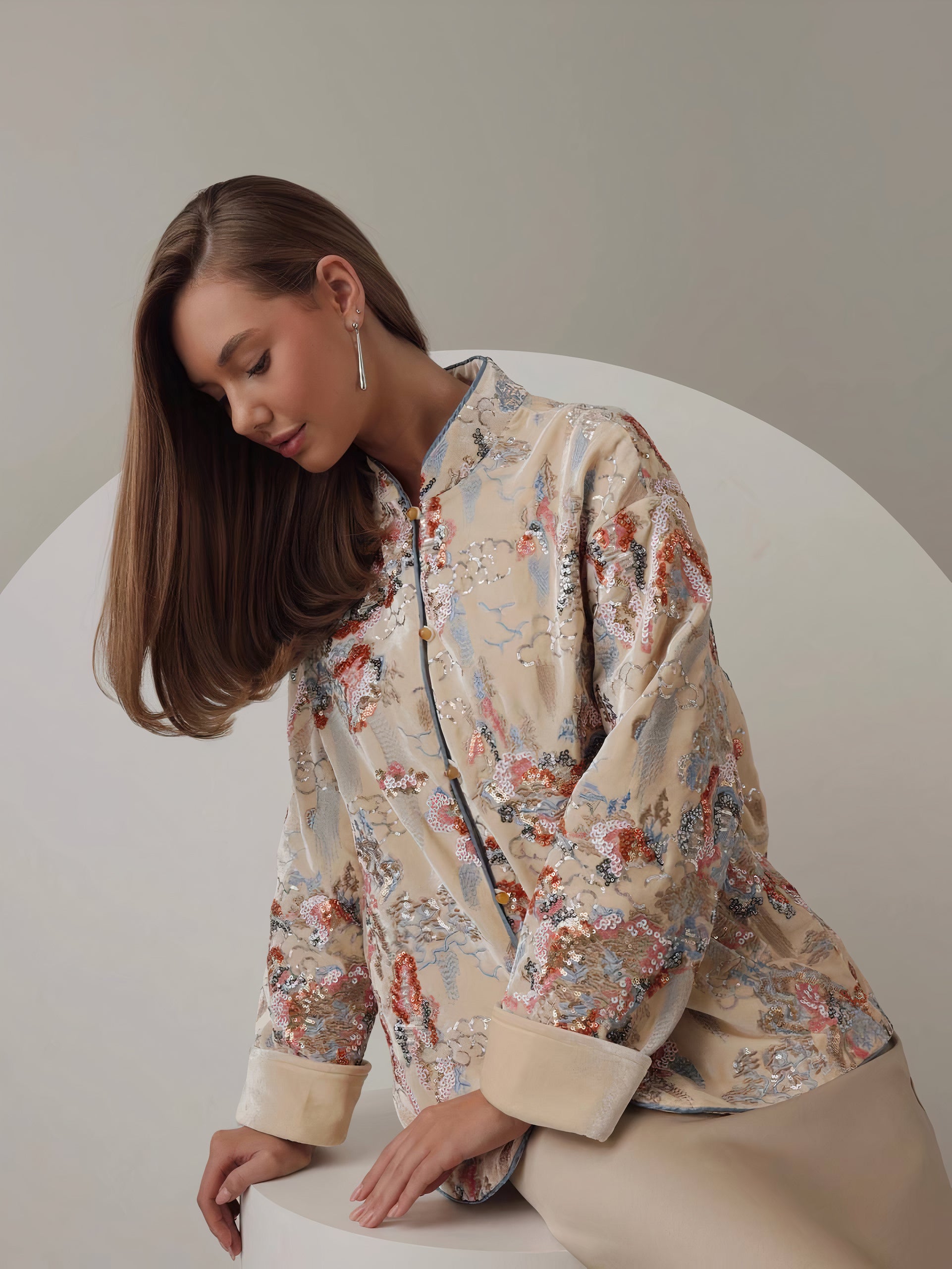 Hikari Embroidered Kimono Jacket