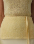 Lumi Yellow Sleeveless Funnel Knit