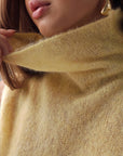 Melody Light Yellow Satin Skirt