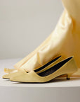 Melody Light Yellow Satin Skirt
