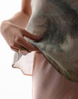Blush Satin Bias Skirt
