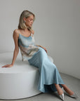 Blue Marble Spaghetti Strap Cami