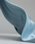 Sky Blue Satin Bias Skirt
