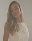 Chantilly Lace Peplum Midi Dress