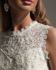 Chantilly Lace Peplum Midi Dress